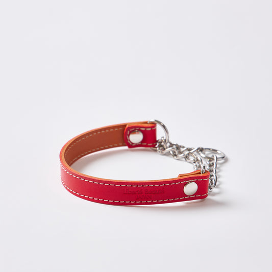 Classic Leather ハーフチョーク Sサイズ｜植物タンニンなめし本革の犬用首輪 - Liberté Beauté