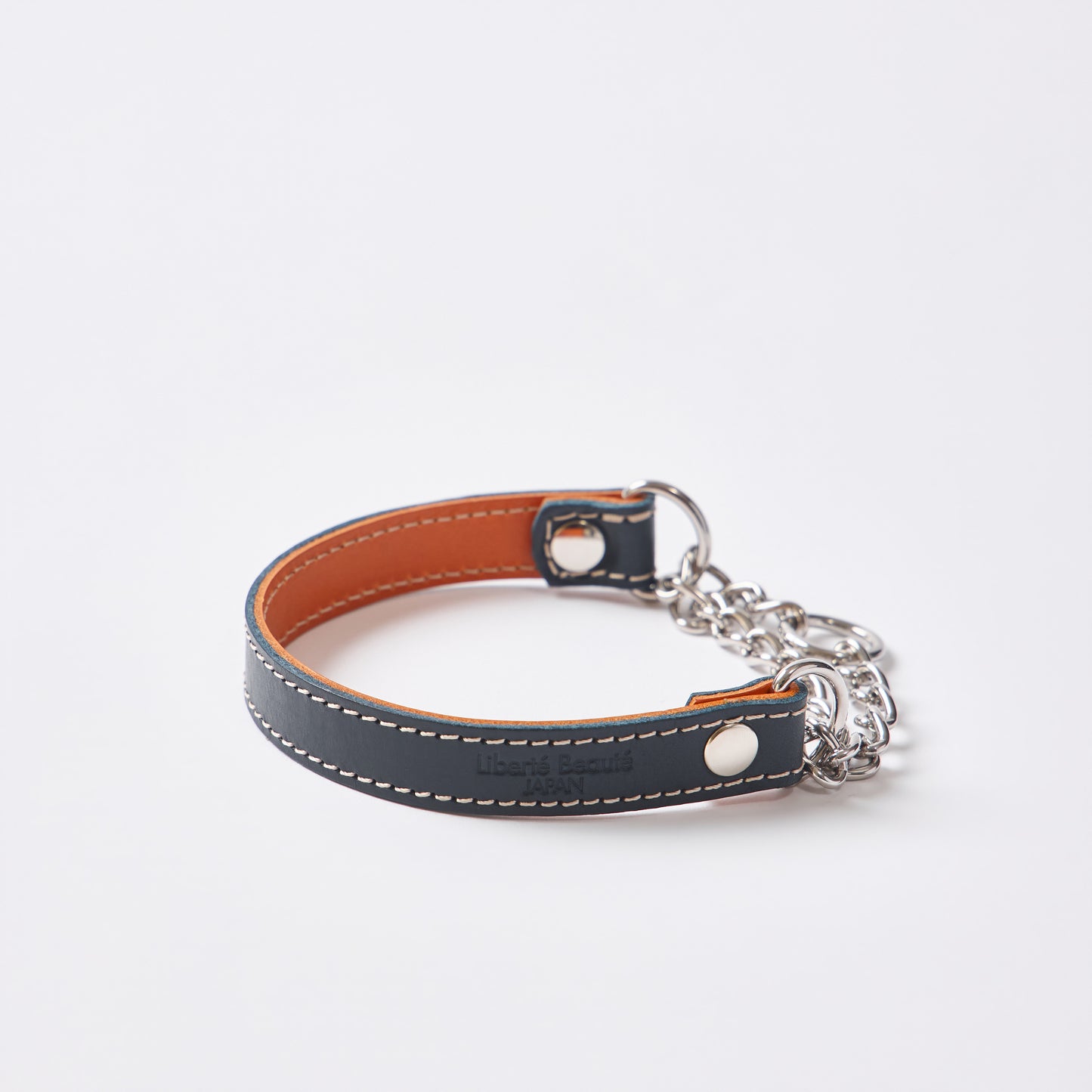 Classic Leather ハーフチョーク Sサイズ｜植物タンニンなめし本革の犬用首輪 - Liberté Beauté