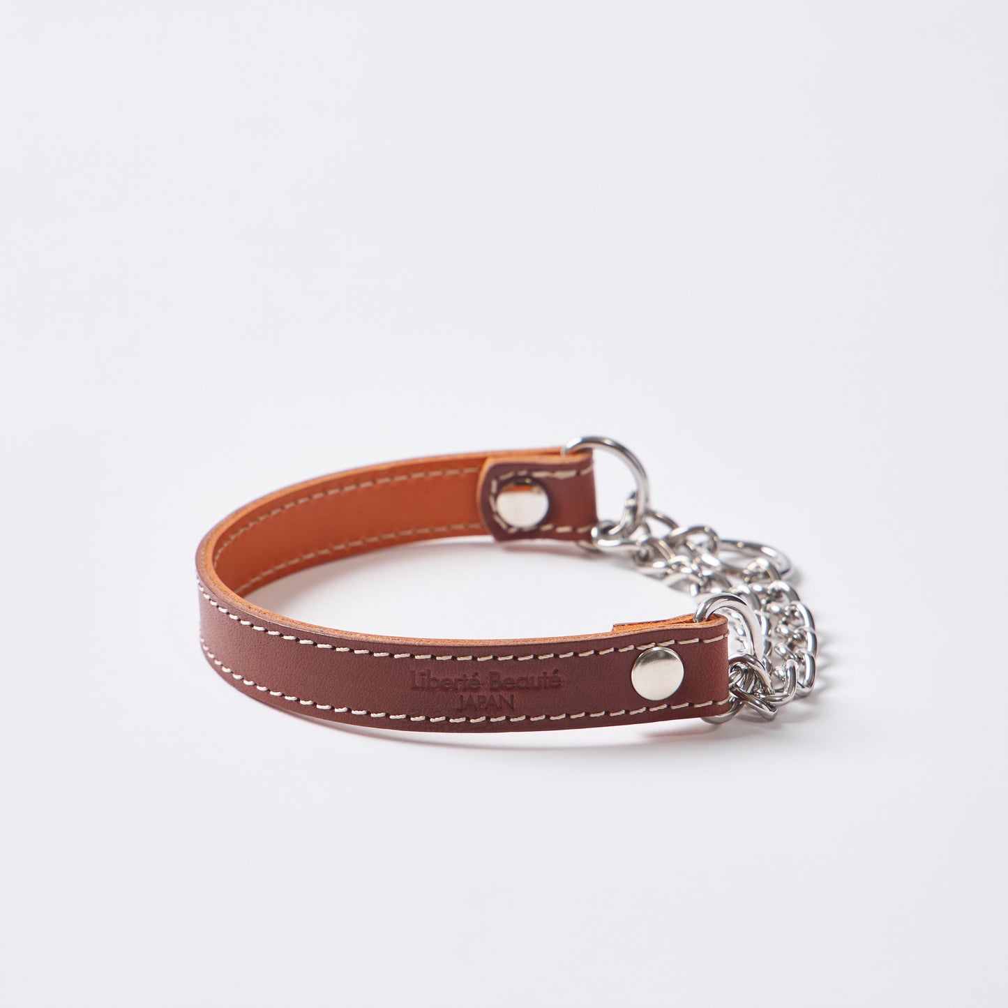 Classic Leather ハーフチョーク Sサイズ｜植物タンニンなめし本革の犬用首輪 - Liberté Beauté