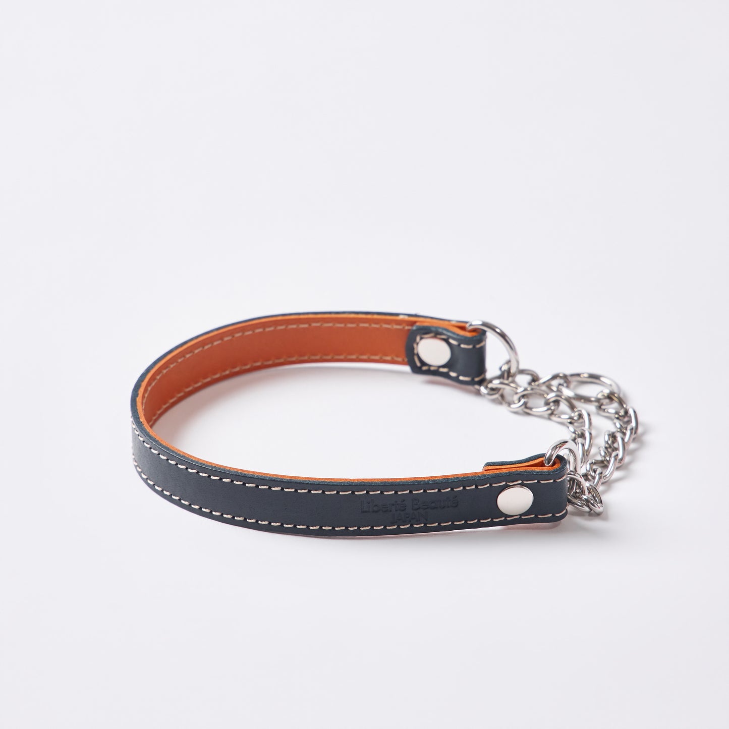 Classic Leather ハーフチョーク Mサイズ｜植物タンニンなめし本革の犬用首輪 - Liberté Beauté