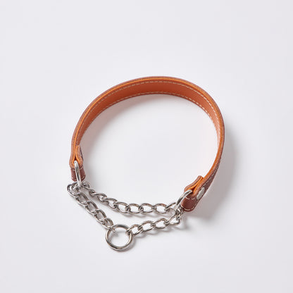 Classic Leather ハーフチョーク Mサイズ｜植物タンニンなめし本革の犬用首輪 - Liberté Beauté