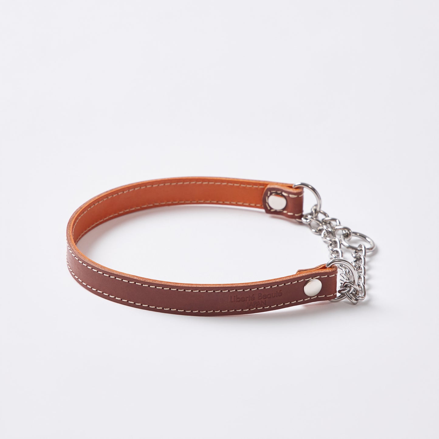 Classic Leather ハーフチョーク Lサイズ｜植物タンニンなめし本革の犬用首輪 - Liberté Beauté