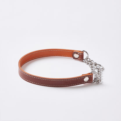 Classic Leather ハーフチョーク Lサイズ｜植物タンニンなめし本革の犬用首輪 - Liberté Beauté
