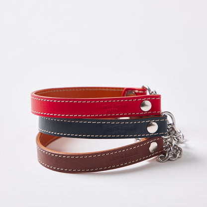Classic Leather ハーフチョーク Mサイズ｜植物タンニンなめし本革の犬用首輪 - Liberté Beauté