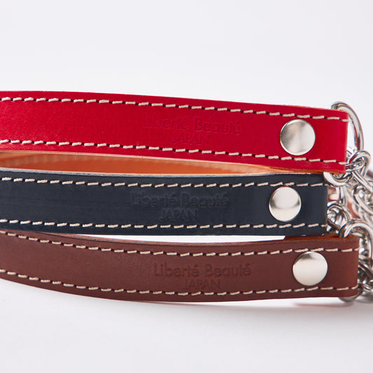 Classic Leather ハーフチョーク Lサイズ｜植物タンニンなめし本革の犬用首輪 - Liberté Beauté